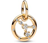 Pandora Charm Colgante con un recubrimiento en oro de Zodiaco Cáncer 762708C01 , para Mujer