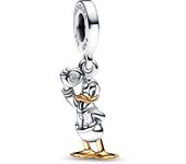 Pandora Charm Colgante Pato Donald 100 Aniversario 792683C01 , para Mujer