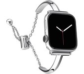Luxury Watch Band for Apple Watch Series 10 9 8 7 41 45mm 6 Se Women Diamond Steel Bracelet IWatch Ultra 49mm 44 42 46MM Strap