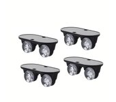 4pcs Adhesive Pulley Storage Box Casters Trash Can Self-Adhesive Furniture Caster Wheel Home Silent No Scratches Box Wheels