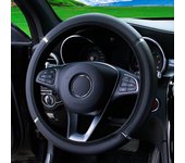 Anti Slip Auto Decoration PU Leather Steering Covers Car-styling Universal Car Steering Wheel Cover 37-38cm Diameter
