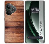 Tumundosmartphone Funda Silicona para Realme GT 6 / GT 6T 5G diseño Madera 02 Dibujos