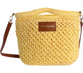Bolso bandolera nature para mujer DON ALGODON Siricia con cremallera