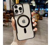 Original For Magsafe Magnetic Wireless Charging Case For iPhone 15 14 13 12 11 Pro MAX Transparent anti-fall Cover