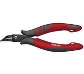 Wiha Tenazas de puntas Electronic con cabeza larga estrecha, con forma curvada, aprox. 40° (41015)