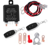 12V Battery Relay Switch Remote Control Battery Disconnect Cut Off Isolator Switch Anti-Theft with Dual Remote Control Switch