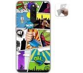 Tumundosmartphone Funda Gel Tpu para Xiaomi Redmi 8 diseño Comic Dibujos