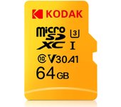 KODAK Micro SD 64GB 32GB Flash TF SD Card Class10 U3 V30 4K Memory Card 128GB 256GB For Phone Drone Camera