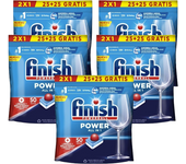 FINISH Detergente lavavajillas a máquina todo en uno FINISH Power 25 + 25 gratis cápsulas - 5ud -  250 pastillas total
