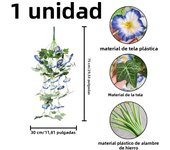 Artificial Vines Morning Glory Hanging Plants Fake Green Plant Home Garden Wall Fence Outdoor Wedding Hanging Baskets Decor