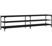 vidaXL Mueble de TV metal madera contrachapada 200x30x50 cm, Mueble de Salon, Mueble TV, Mueble TV salon, Mesa de TV, Mueble tele