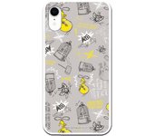 Funda original compatible con iPhone XR con un diseño de Piolin Fondo Gris