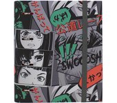 Carpeta de 4 Anillas Manga - Tapa Dura Forrada - Recambio 100 Folios - Totto España