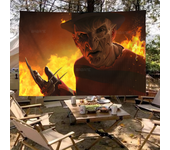 Film K-Krueger F-Freddy Horror Creative Pattern Hanging Flag Polyester Printed Banner Hand Pulled Flag