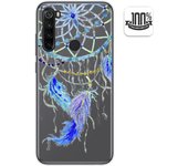 Tumundosmartphone Funda Gel Transparente para Xiaomi Redmi Note 8T diseño Plumas Dibujos