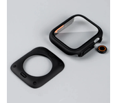 Change To Ultra Full Cover Case for Apple Watch 45mm 44mm 40MM 41MM Tempered Glass Screen Protector for IWatch Series 8 7 6 SE 5
