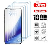 5PCS Tempered Glass for iPhone 15 14 13 12 11 Pro Max Mini Screen Protector for iPhone15 11Pro 14 Plus XS XR X 8 7 6 SE HD Glass