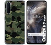 Tumundosmartphone Funda Gel Tpu para OnePlus Nord diseño Camuflaje Dibujos