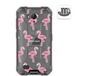 Tumundosmartphone Funda Gel Transparente para Ulefone Armor X6 diseño Flamenco Dibujos