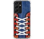 Tumundosmartphone Funda Silicona Antigolpes para Samsung Galaxy S21 Ultra 5G diseño Zapatillas 11 Dibujos