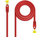 Nanocable cable red latiguillo lszh cat.6a sftp awg26 25cm - color rojo