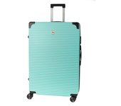 DAM Maleta gran volumen trolley rígida ultraligera, de ABS de alta resistencia con esquinas reforzadas. Cerradura numérica y 4 ruedas dobles extraíbles y giratorias 360°.  54x32x80Cm