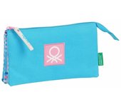 Portatodo Triple Benetton Tartan 22X10X3Cm, Safta - Kiglam