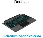 AJIUYU Keyboard Cover For Microsoft Surface Pro 7  6 5 4 3 Tablet pro7 pro6 pro5 pro4 3 PC 12.3" Wireless Magnetic Backlit Case