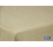 Mantel antimanchas resinado 1,40 x 20 m 50 % alg 50% pol. dorado