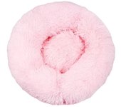 Cojín de cama para gatos, suave y esponjoso, lavable, para gatos y perros (rosa claro, 80 cm), Sunny