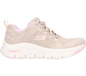 Zapatillas Skechers Arch Fit - Comfy Wave para mujer en color beige