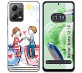 Funda Silicona para Xiaomi Redmi Note 12 5G diseño Café Dibujos