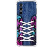 Funda Silicona Antigolpes para Vivo Y76 5G diseño Zapatillas 06 Dibujos