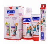 Vitis Junior Gel Dentífrico 75ml + Colutorio 500ml + Cepillo