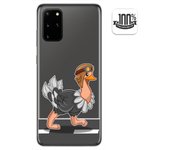 Tumundosmartphone Funda Gel Transparente para Samsung Galaxy S20+ Plus diseño Avestruz Dibujos
