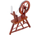 1/12 Casa de muñecasMini Muebles Accesorios Retro Rueda Giratoria Decoración de Paisajes