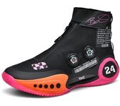 New basketball shoes male high top students wear-resistant outdoor concrete actual combat flying woven breathable combat boots