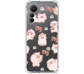 Funda Silicona Antigolpes para Xiaomi 12 Lite 5G diseño Cerdos Dibujos