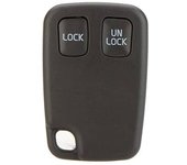 AUTOZOCO Carcasa Mando Llave De Coche 2 Botones, Compatible con Volvo 850/960,C70,S40, S60, S70, S80, S90, V40, V70, V90, XC70, XC90, Botones de Abrir, Cerrar, Sin Zócalo de Pila, PVC