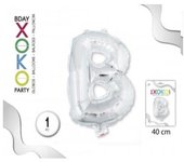 Globo Foil De Letras, En Color Plata Con Tamaño De 40CM. #Xoko Party #Letras #Globos.