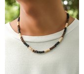 9 Styles Mens Summer Beach Wooden Beaded Surfer Necklace Simple Geometric Tribal Ethnic Handmade Chain Steampunk Male Jewelry