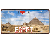 Vintage Ibiza Egypt Munich Haikidiki City Metal Sign License Plate  Wall Art Decor for Home Shop Club Bar  xCM DCA