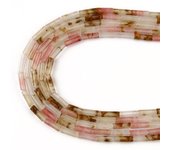 4x13mm Natural Stone Column Tube Sea Sediment Aquamarines Agates Quartz Jades Tiger Eye Beads for Jewelry Making Diy Bracelet
