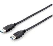 Equip cable alargador usb a macho - usb a hembra 3.0 - conectores chapados en niquel - longitud 3 m