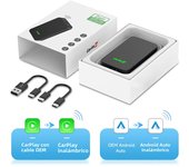 2air CarlinKit 5.0 &4 Wireless CarPlay Wireless Android Auto Box 2.4G&5.8Ghz WiFi BT Auto Connect Plug&Play For Wired AA CP Cars