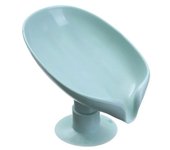 JJYY Leaf Shape Soap Box Drain Soap Holder Box Bathroom Accessories Toilet Laundry Soap Box Bathroom Supplies Tray Gadgets