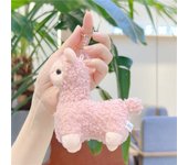Cartoon Cute Alpaca Plush Pendant Creative Kawaii Doll Keychain Fashion Student Backpack Decoration Accessories Birthday Gifts