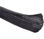 13mm-3,1 m Manguito de Cable Auto-Cierre Recogue Cables Cubre Cables Organizador Cables Funda Cables para Computadora PC Automotriz - Negro