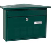 ARREGUI Deco Buzón Exterior de Acero Tamaño M (Correo DIN A4 y Revistas) | Buzón de Pared Mediano | Buzón de Correo de Fondo Estrecho | Antilluvia | Fácil de Instalar