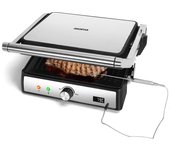 AIGOSTAR Sandwicheras y Panini con Sonda de Alimentos, Parrilla Eléctrica, Grill, Placas Antiadherentes Extraíbles, Control Automático de Temperatura( Apertura de 180º,Placas Antiadherentes,1500W)